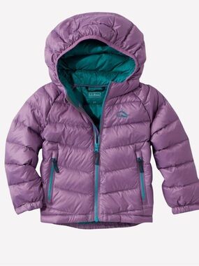 L.L. Bean Infants' Ultralight 650 Down Jacket Purple 6-12 Months NWT